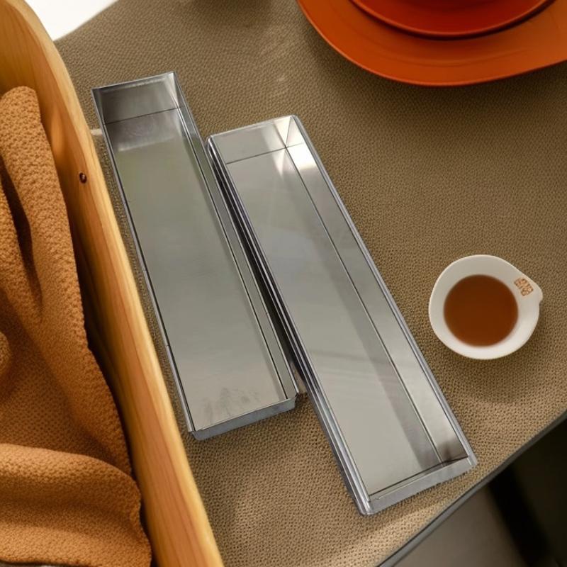 提拉米苏模具盒子304不锈钢蛋糕托 托盘长方形糕点容器网红烘焙工