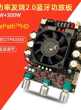 3002T蓝牙数字功放板2.0立体声300W+300W带高低音调TPA3255