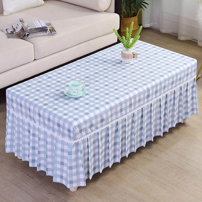 长方形茶几布桌布家用客厅茶几套罩田园格子电视柜防尘保护套全包,居家布艺,桌布,淘宝优惠券,粉丝福利购,淘宝优惠卷