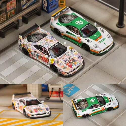 GHOST PLAYER SW 1:64 跃马 LB改装 F40 合金汽车模型收藏摆件