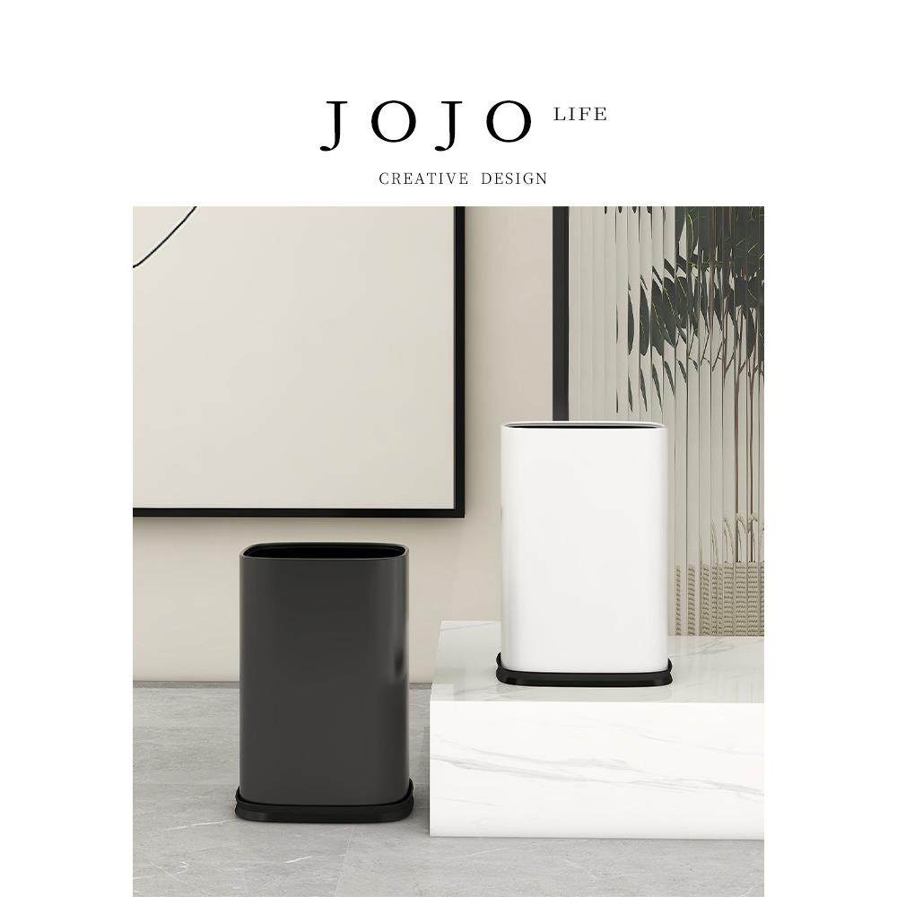 KOKOSHEEP | 垃圾桶方圆客厅垃圾桶卧室不锈钢无盖直投压圈式
