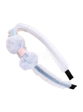 儿童布艺蝴蝶结发箍带齿防滑卡碎发卡女童发箍小女孩宝宝头饰syxl