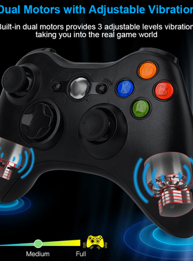 For Xbox 360 Wireless Gamepad Remote Controller + Receiver f