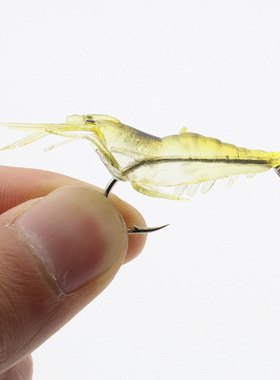 10PCS sca Artfcal Soft Shrmp Lure Worm For Fshng Bat