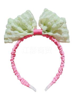 儿童立体蝴蝶结发箍韩版布艺不伤发防滑压发发夹头饰女童发箍syxl