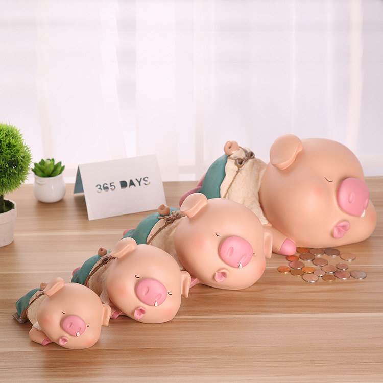 韩国创意可爱超大号小猪存钱储蓄零钱超大号儿童防摔存DACT
