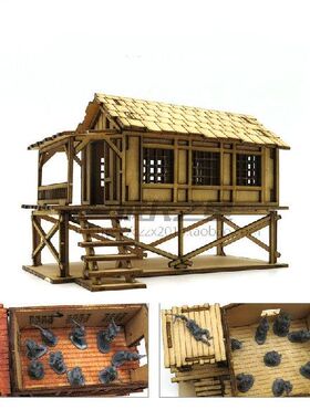 1:72 Southeast Asia Ancient Outdoor Taoyuan Architectural Sc