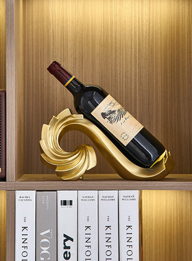 创意葡萄红酒架摆件轻奢高档餐边桌酒柜子斜放瓶托客厅家居装饰品