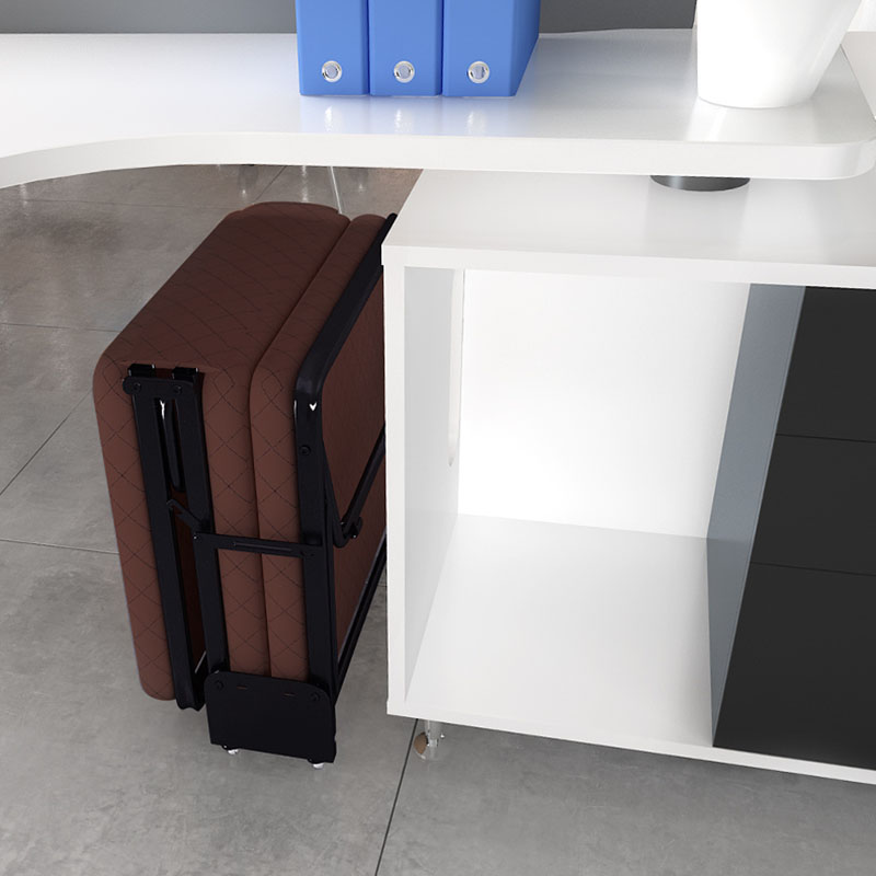 折叠床单人床办公室成人简易床家用海绵床便携午睡午休床三折床