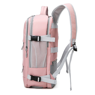 Pink Women Travel Backpack Water Repellent Anti-Theft Stylis