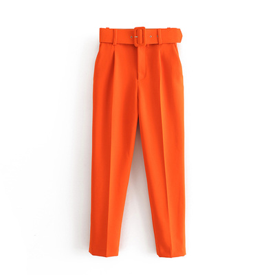 Hot Sale Women candy color pants purple orange beige color c