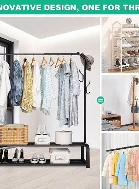 Coat Rack Garment Rack Free-standing Clothes Hanger with