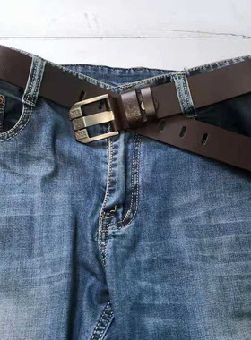 Genuine Leather for Men High Quality Jeans Belt Strap Luxury