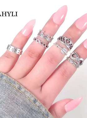 Fashionable Ring Combination Ring with Diamond Set