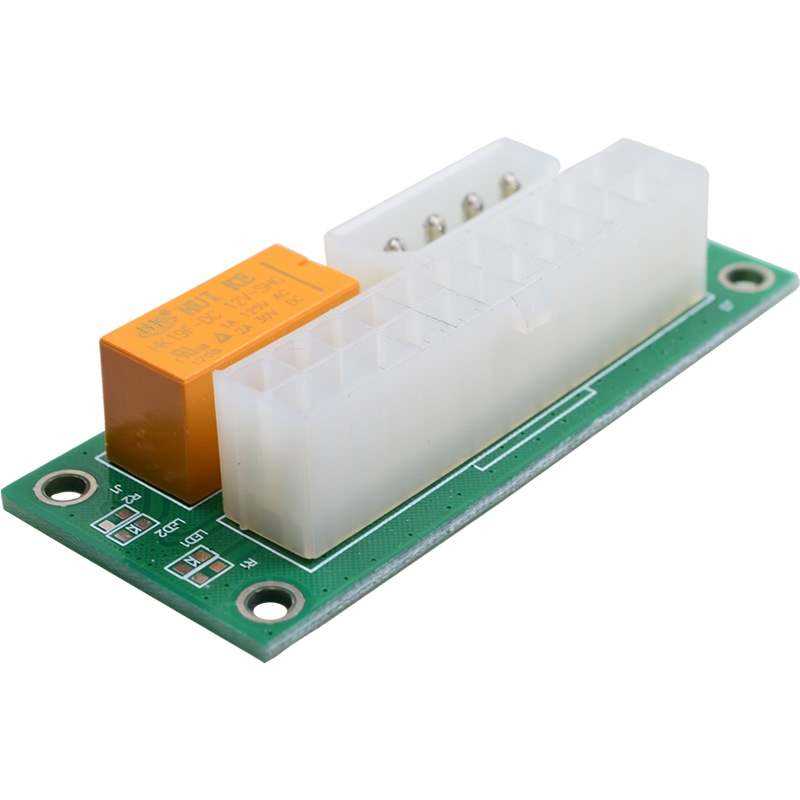 魔羯 MOE MC2231电源同步启动线双电源 24PIN电源双启卡ADD2PSU