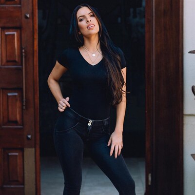 Melody Stretch Boyfriend Jean Straight Leg Jeans Womens Deni