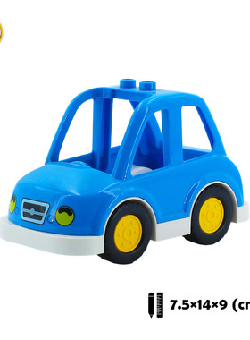 Trailer Car model Airplane Big Building Blocks Vehicle Acces