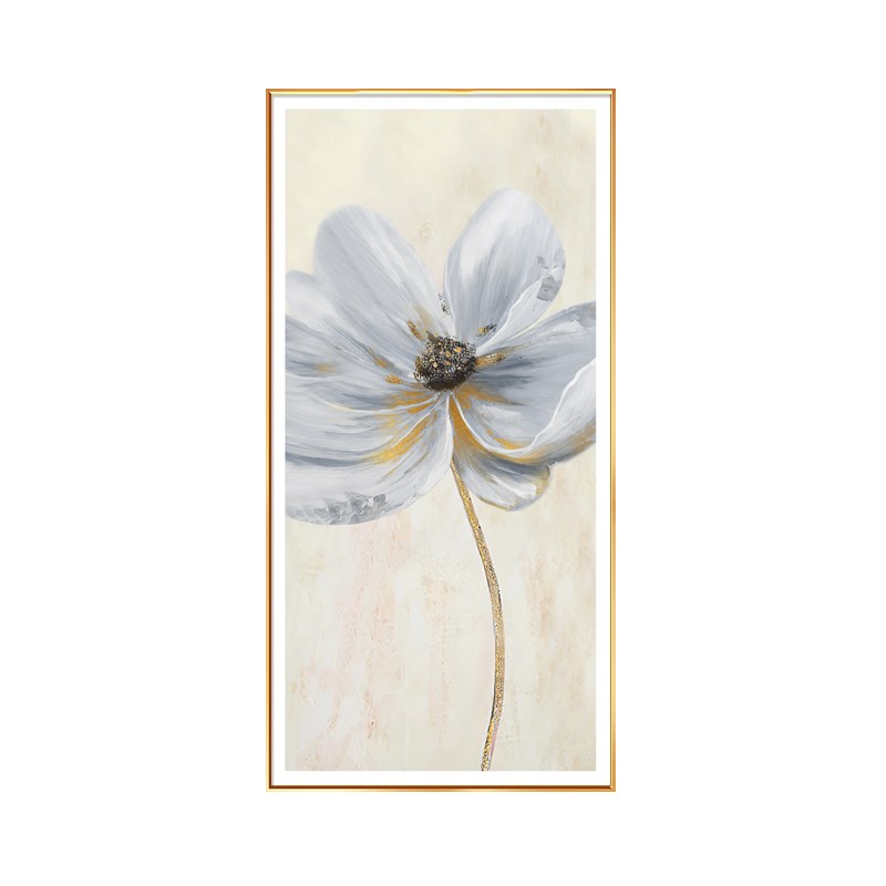 花卉入户玄关装饰画现代简约轻奢正对门走廊过道挂画壁画2024新款图片