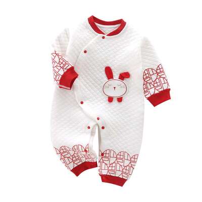 Baby Jumpsuit Rabbit Year Baby Clothes Going Out Foreign Sty