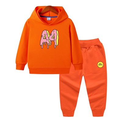 Summer A4 Merch Child Hoodie Pants Suit a4 Donuts print Boy