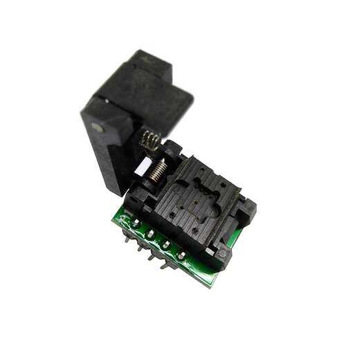 好货WSON8烧录座 DFN8 4*4mm 0.8间距翻盖探针测试座MLP8编程座厂