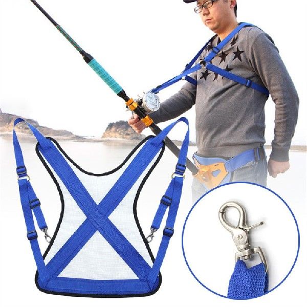 Professional Fishing Vests Stand Up Fighting Belt Shoulder