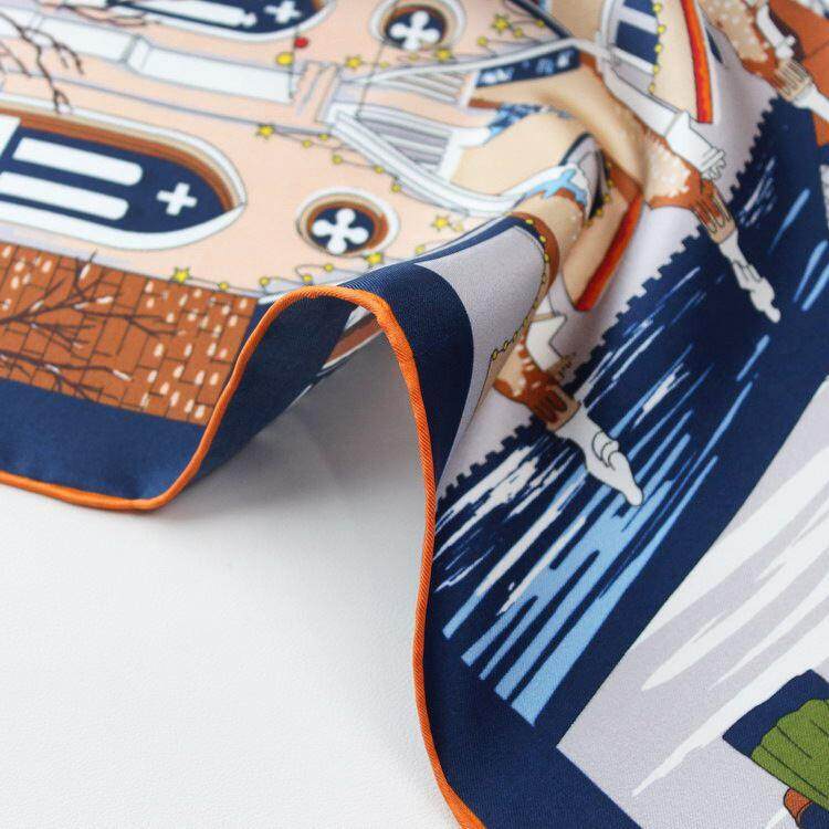 Hot Sale Twill Silk Scarf Women Beach Use Fashion Design Ker