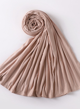 175*75cm New Women Jersey Hijabs Long Good Stitching Shawls