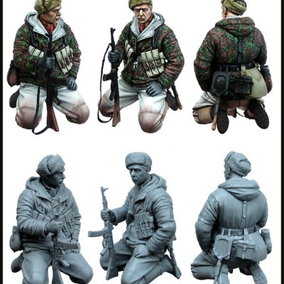 [tuskmodel] 1 35 scale resin model figures kit German E125