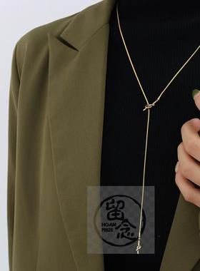 。Fashion Necklace spring and summer long sweater chain fema