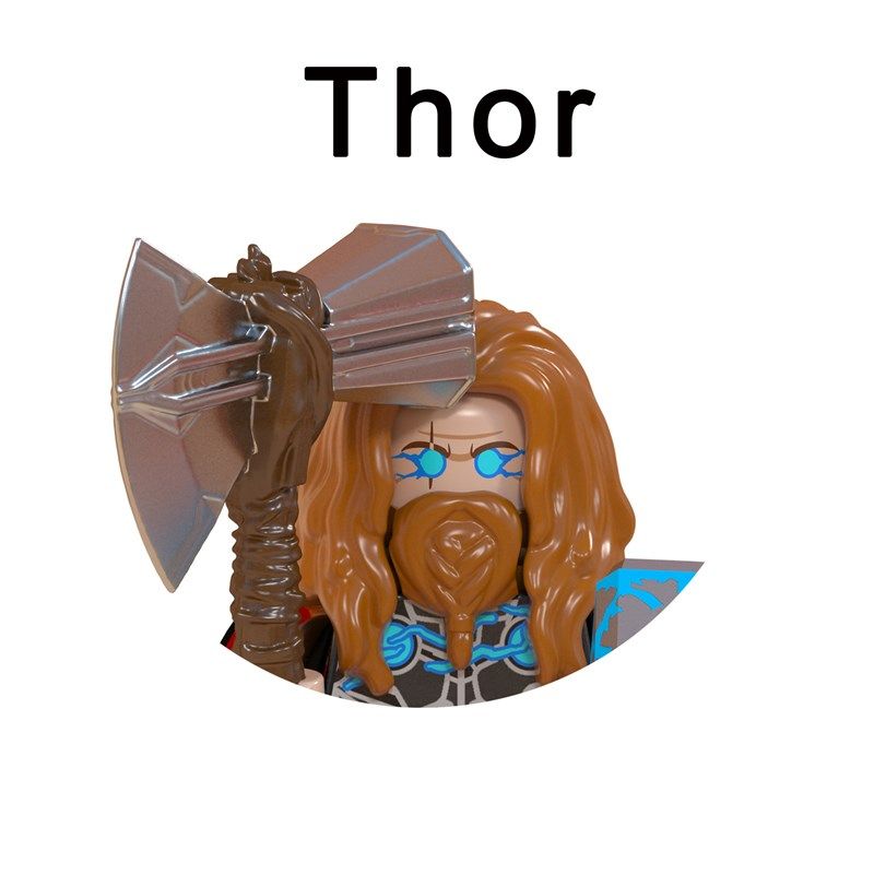 Superhero Building Blocks Iron Man Spiderman TVA Loki Hulk T