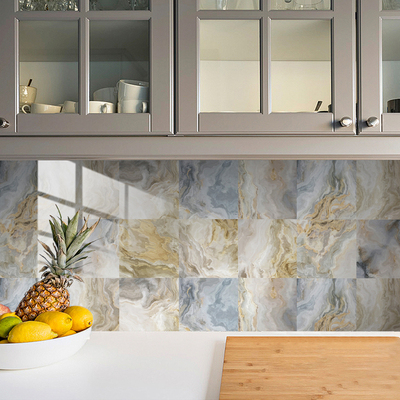 10pcs Retro Floor Tiles Wall Stickers Self adhesive Waterpr