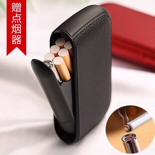 自动防水 新品 创意一体烟盒打火机10支装 个性 潮男女ins超薄可携式