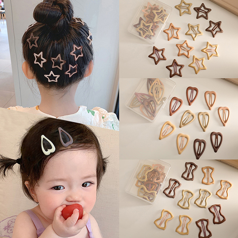秋季儿童星星发夹小女孩可爱碎发夹刘海侧边婴儿胎毛发卡夹子bb夹