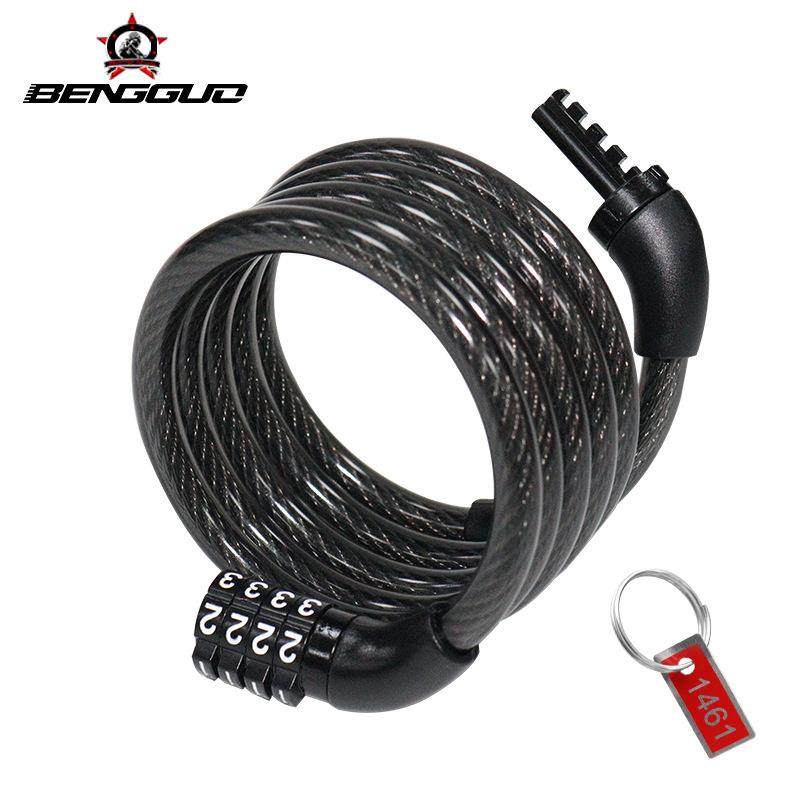 TY532通用自行车锁防盗密码锁 密码钢丝锁 圈锁 山地车骑行装备