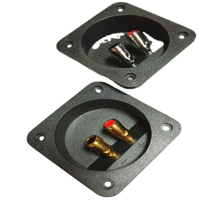 80X80mm音箱接线盒面板按压式接线盒OK箱接线盒 接线端子音箱配件