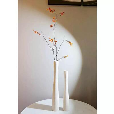 瓶摆件白色客厅玄关装饰插花干花落地电视柜高长枝细长瘦高细高花