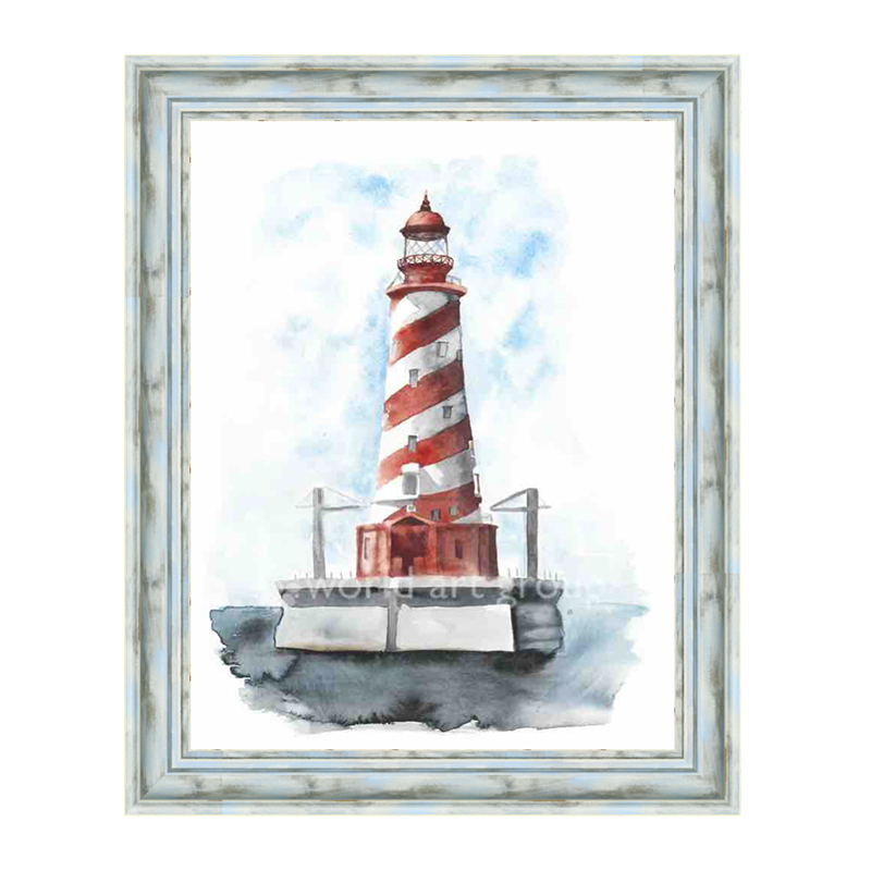 美式地中海画框定制定做环保ps相框油画外框框拼图框镜框蓝色绿色