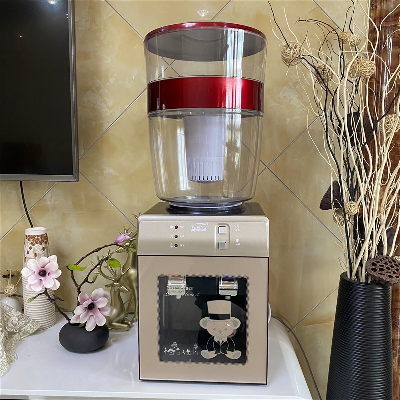 台式饮水机家用办公冰温热制冷制热净水桶家用自来水过滤桶净水器