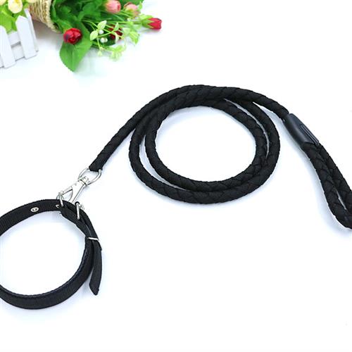 狗狗项圈狗颈圈牵引绳子泰迪金毛小型犬中大项圈链遛狗绳宠物用品