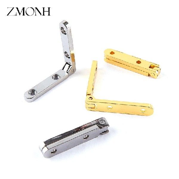 2Pcs 90 Degree Hinges For Wooden Box Jewellery Case Cabinet