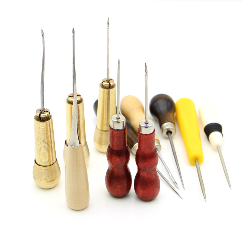 锥子手工修鞋补鞋钩针套装上鞋针线装书装订工具皮革皮具打孔锥针