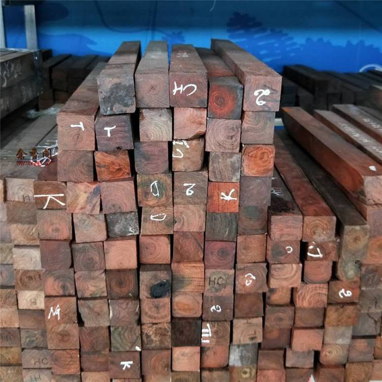 直销寮国大红酸枝交趾黄檀原木料家俱料二胡料唢呐镇尺料手雕件料