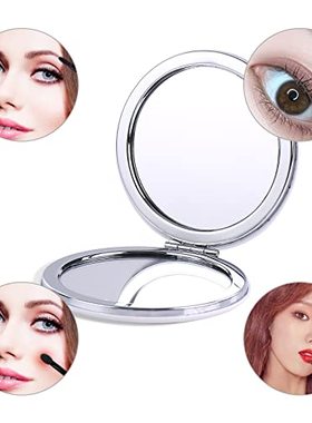 Deksias 2X times Magnify Round 2 Side Make Up Compact White