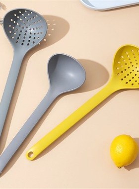 Long Handle Silicone Colander Non-Stick Cooking Strainer