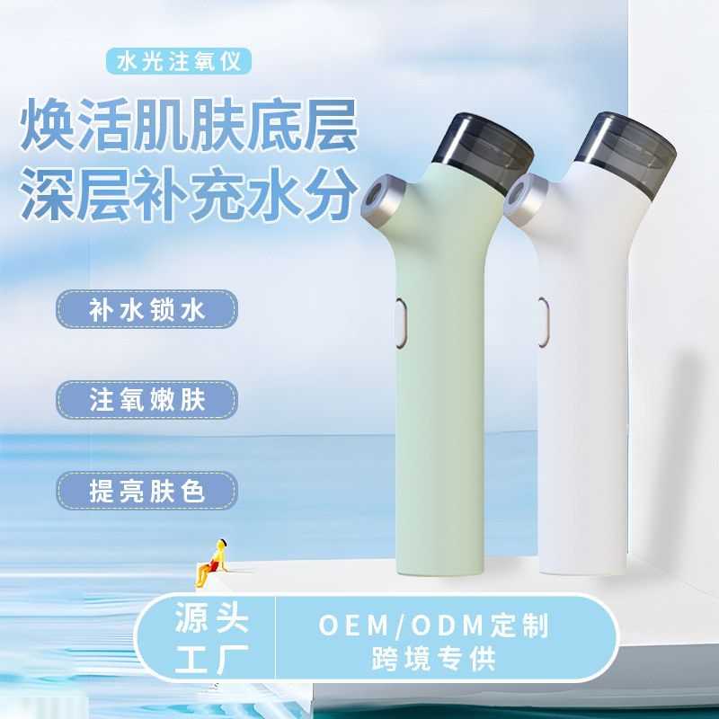 手持注氧仪家用便携式高压纳米补水喷雾器脸部精华导入美容院跨境