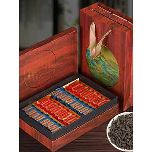 武夷山两大岩茶组合茶大红袍肉桂茶叶礼盒装中秋年底走亲戚送长辈