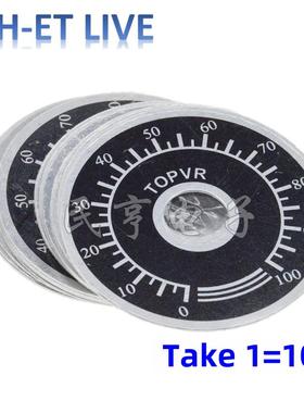 TOPVR 0-100电位器 刻度片 数字刻度盘 可配RV24YN WTH118 10片