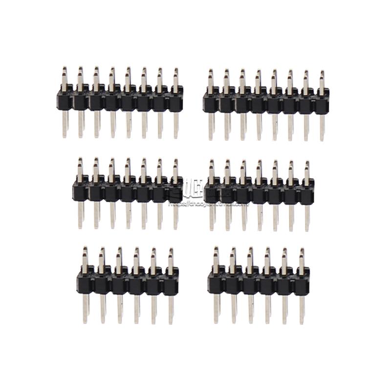 间距2.0MM双排直插排针插针 2*3/4/5/6/7/8/9/10/12/15/20/30/40P