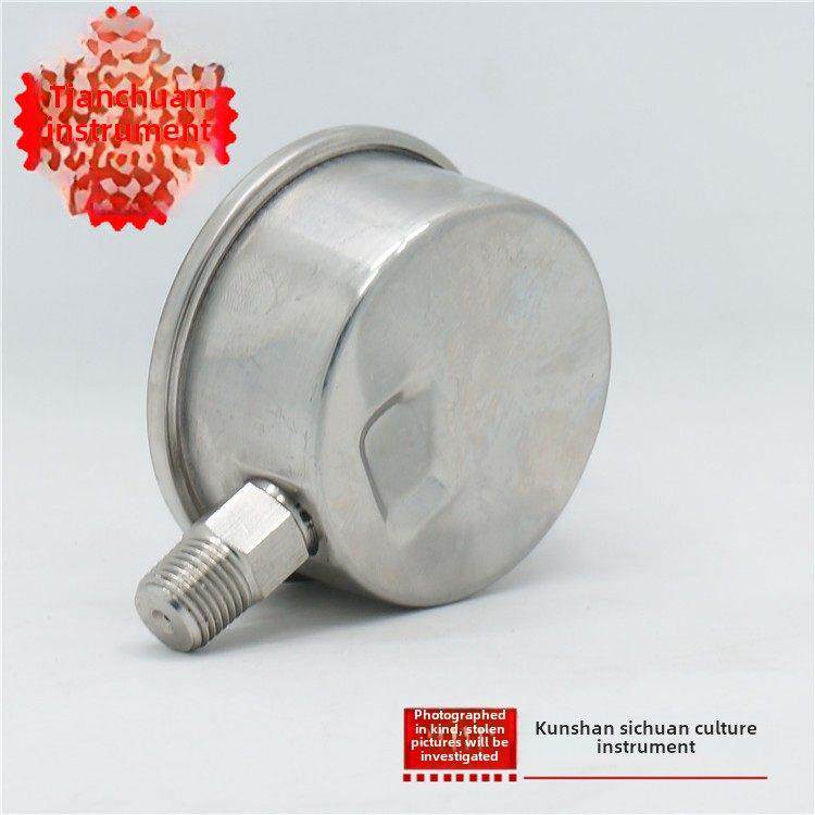 上海天川仪表/全不锈钢压力表Y-60Bf耐高温耐酸碱304材料耐腐蚀Y6